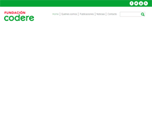 Tablet Screenshot of fundacioncodere.org